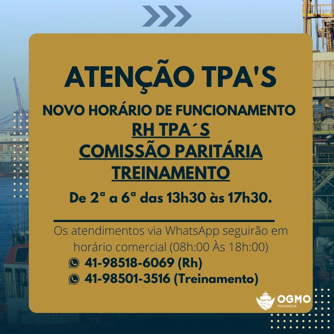 Novo horário de Atendimento